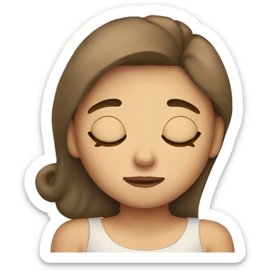 girl sleeping sticker