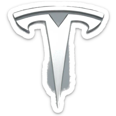Tesla logo sticker