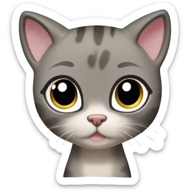 littlest pet shop shorthair cat sticker