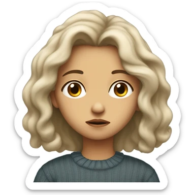 Sad girl vibes sticker