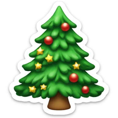 cute Christmas tree sticker