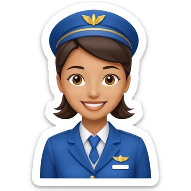 coworkers flight attendant  sticker