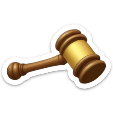 judge hammer sticker