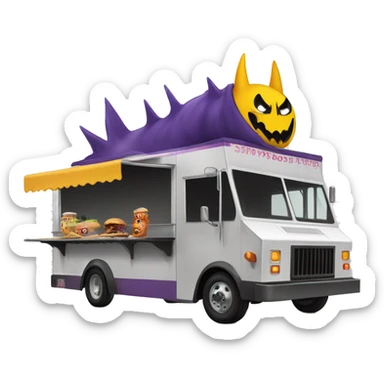 Batgirl monster killer 1917 food truck sticker