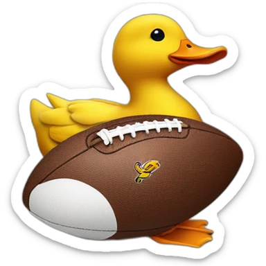 football duck sticker