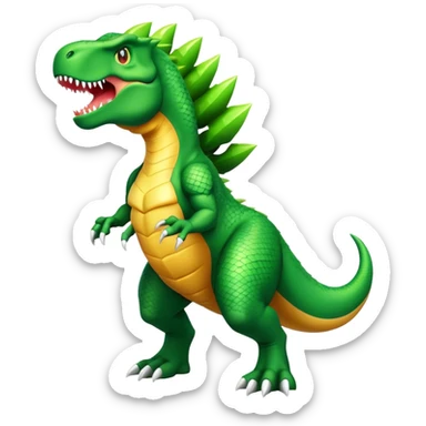 A super Saiyan T-Rex sticker