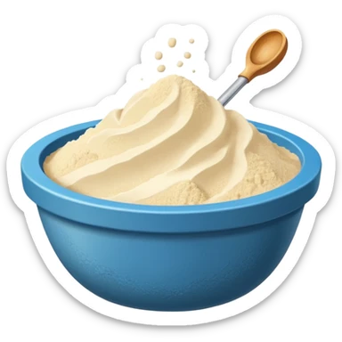 bote blanco de colágeno en polvo de vainilla sticker