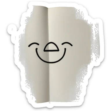 a black moleskine notebook just the object itself sticker