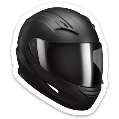 Black Motorcycle helmet profile scorpion sticker