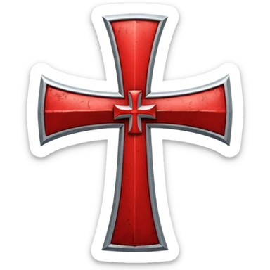 the cross patea  of the knights templar sec xi sticker