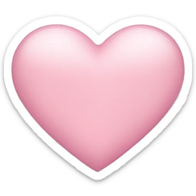 A light pink heart sticker