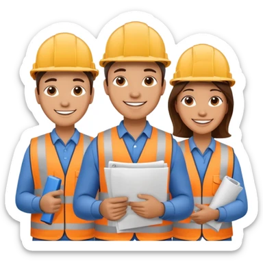 construction workers sticker