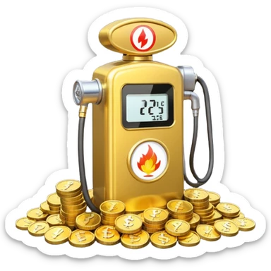Crypto Gas fee sticker
