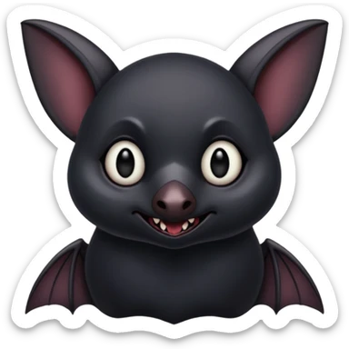 goth fruit bat  sticker
