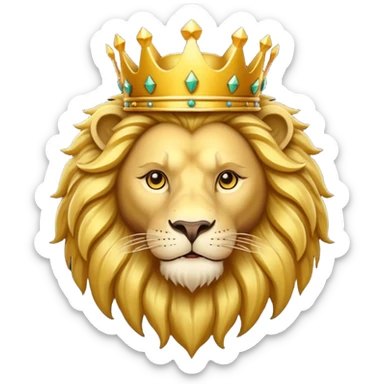  The logo features a crowned lion, The lion's crown signifies the team's aspiration to be the champions of the IPL, conveying a sense of royalty and excellence. The gold color symbolizes prestige and success, while the red background represents energy and passion.  sticker