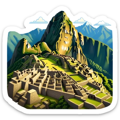 machu pichu, no frame sticker