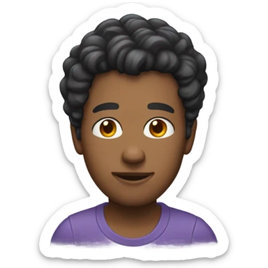 This same person but different style  sticker