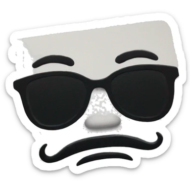 a classic black moleskine notebook sticker