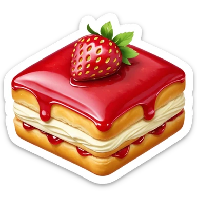 Strawberry Glaze Pastries
 sticker