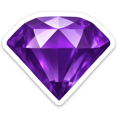 Purple diamond  sticker