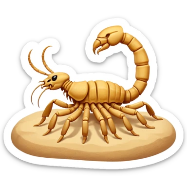 cute scorpion in dessert sticker