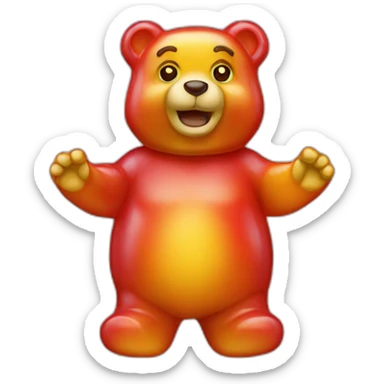 Gummi bear sticker