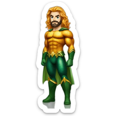 Aquaman DC comics sticker