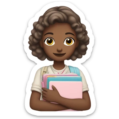 Past el color planner girl sticker