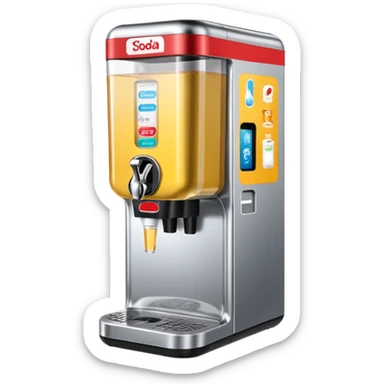 Digital soda dispenser   sticker