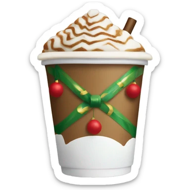 Starbucks Christmas drink sticker