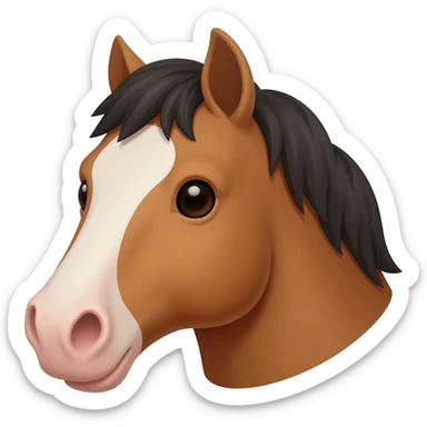 horse head sticker