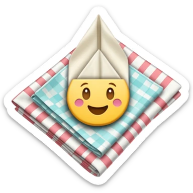 flapped patterned napkin sticker