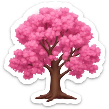 Pink Moon Tree sticker