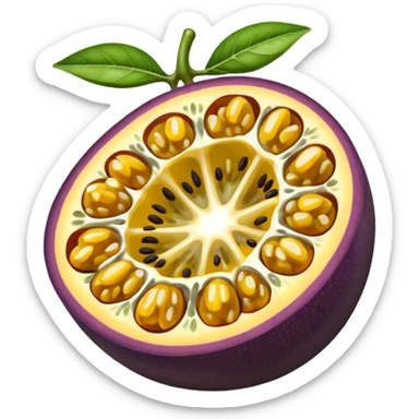 Un fruit de la passion ouvert sticker