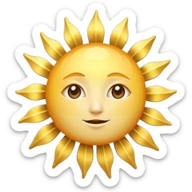 Aesthetic sun rays  sticker
