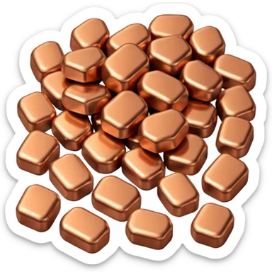 copper nuggets sticker