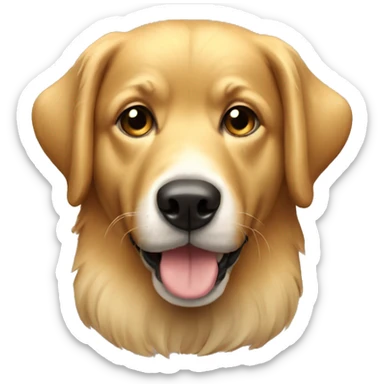 Dog golden  sticker