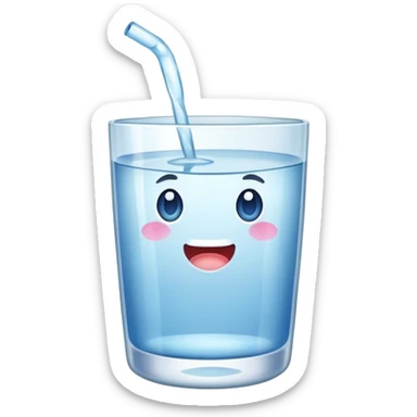 copo de águ sticker