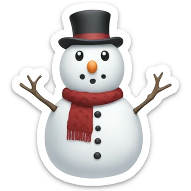 Snowman small no arms sticker