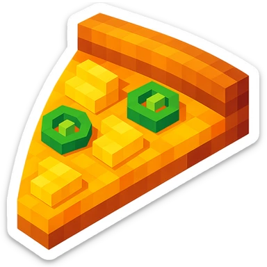 pizza with pineapple and jalapenos sticker