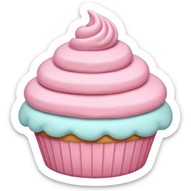 pastel dessert, pink color sticker