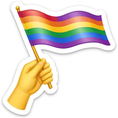 LGBTQ+ flag sticker