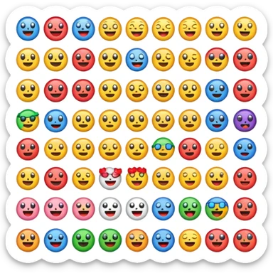 Create homemade pixel emojis  sticker