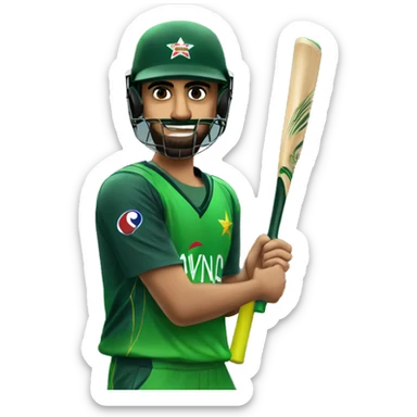 Babar azam  sticker
