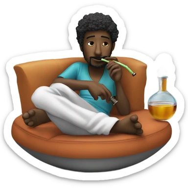 Smoking hookah sticker