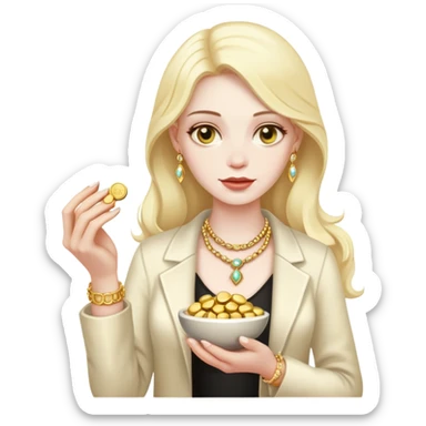 Pill popping gold digger sticker