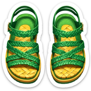grass sandals sticker