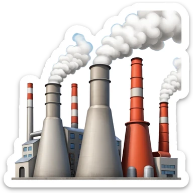 gas power plant sticker