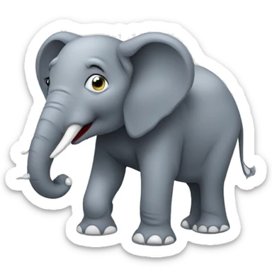 elephant video maker sticker