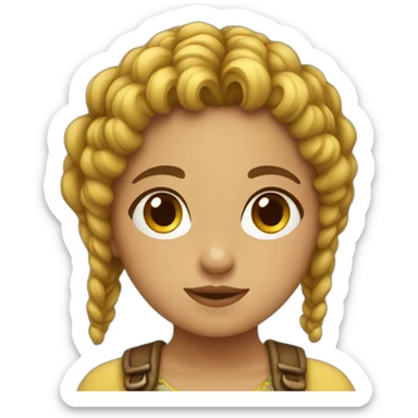 Sicilian girl  sticker